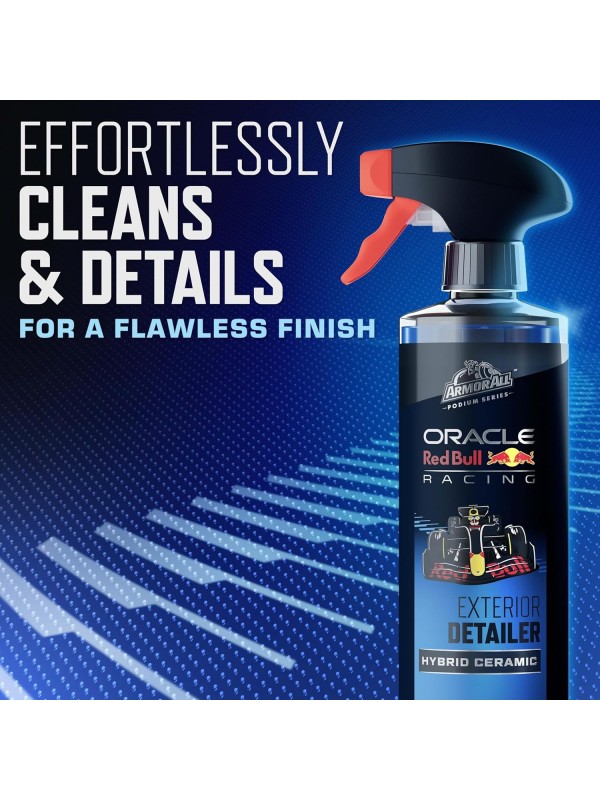 Armor All Podium Series 3-Piece Protect & Shine Car Detailing Kit Developed with Oracle Red Bull Racing, Includes Hybrid Ceramic Exterior Detailer, Tire Shine, and Interior Protectant, 16 fl oz Each