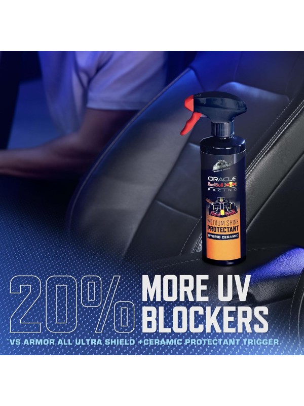 Armor All Podium Series 3-Piece Protect & Shine Car Detailing Kit Developed with Oracle Red Bull Racing, Includes Hybrid Ceramic Exterior Detailer, Tire Shine, and Interior Protectant, 16 fl oz Each