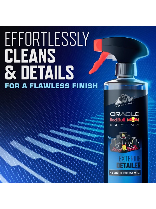 Armor All Podium Series 3-Piece Protect & Shine Car Detailing Kit Developed with Oracle Red Bull Racing, Includes Hybrid Ceramic Exterior Detailer, Tire Shine, and Interior Protectant, 16 fl oz Each