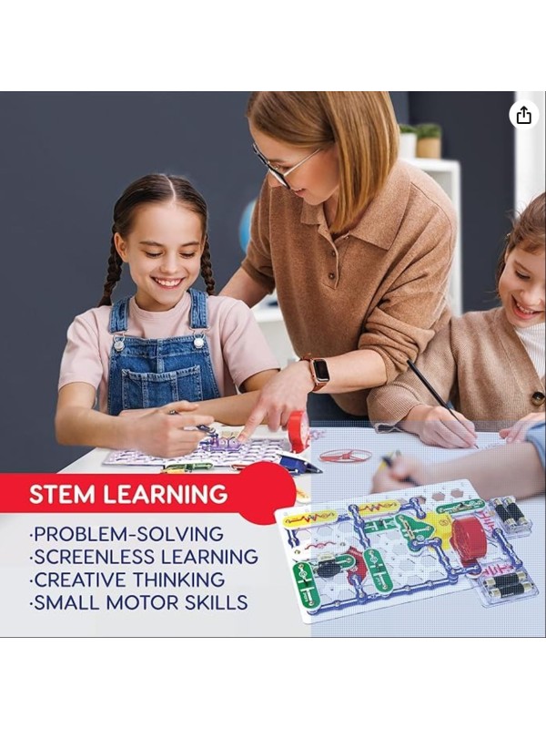 Snap Circuits Classic SC-300 Electronics Exploration Kit | Over 300 Projects | Full Color Manual Parts | STEM Educational Toy for Kids 8+ 2.3 x 13.6 x 19.3 inches