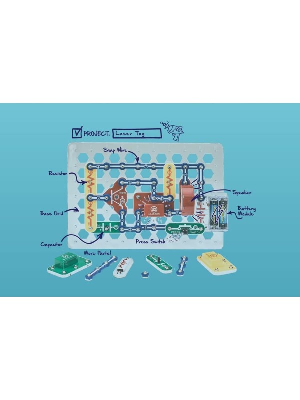 Snap Circuits Classic SC-300 Electronics Exploration Kit | Over 300 Projects | Full Color Manual Parts | STEM Educational Toy for Kids 8+ 2.3 x 13.6 x 19.3 inches