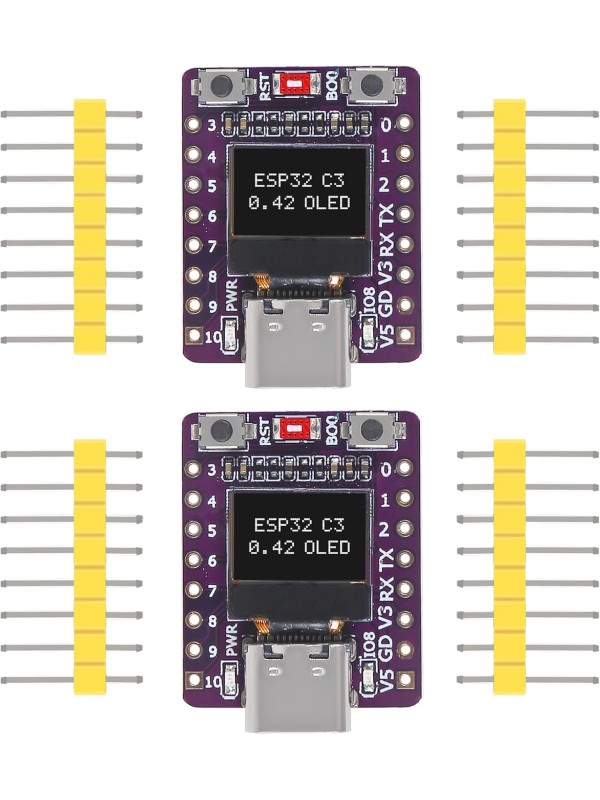 3PCS ESP32-C3 OLED Development Board with 0.42 Inc...