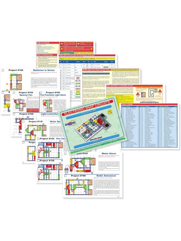 Snap Circuits Classic SC-300 Electronics Exploration Kit | Over 300 Projects | Full Color Manual Parts | STEM Educational Toy for Kids 8+ 2.3 x 13.6 x 19.3 inches