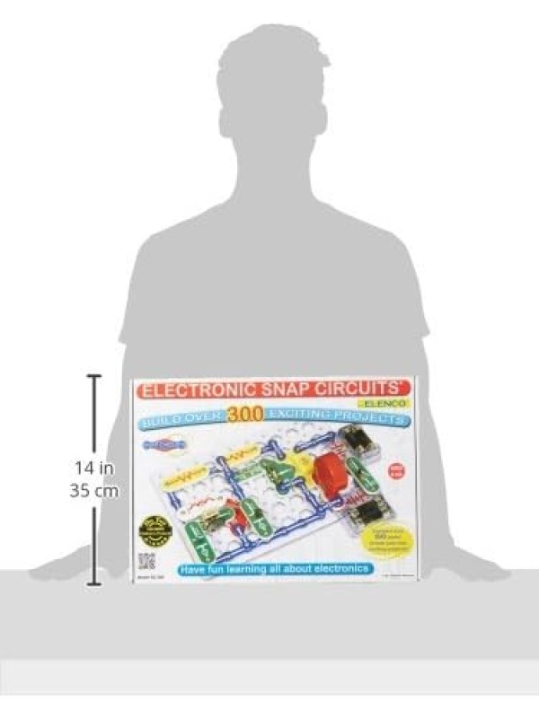 Snap Circuits Classic SC-300 Electronics Exploration Kit | Over 300 Projects | Full Color Manual Parts | STEM Educational Toy for Kids 8+ 2.3 x 13.6 x 19.3 inches