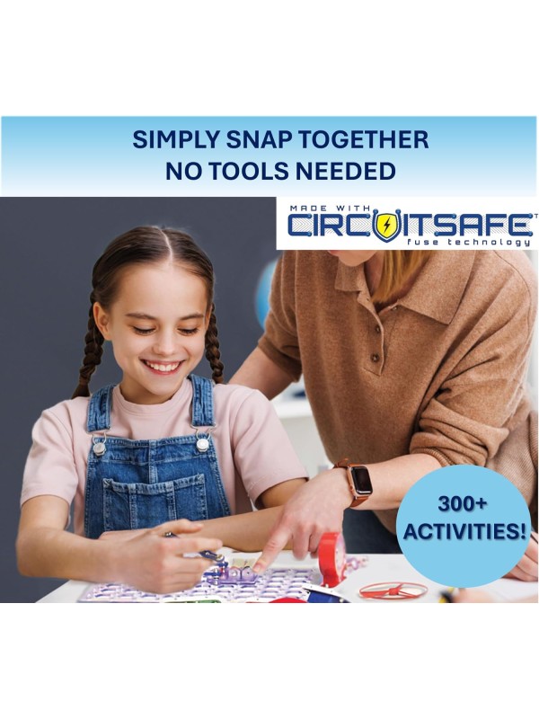 Snap Circuits Classic SC-300 Electronics Exploration Kit | Over 300 Projects | Full Color Manual Parts | STEM Educational Toy for Kids 8+ 2.3 x 13.6 x 19.3 inches