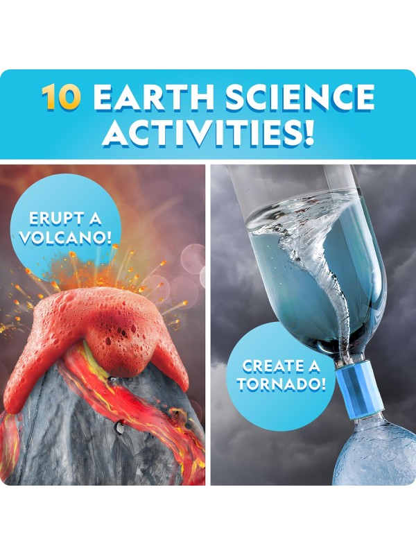 National Geographic Mega Science Lab - Science Kit for Kids with 130+ Easy Experiments, Featuring Earth Science, Chemistry Set, and Magic STEM Projects for Boys and Girls (Amazon Exclusive)