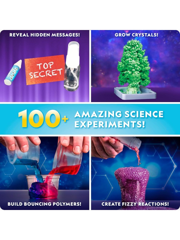 National Geographic Mega Science Lab - Science Kit for Kids with 130+ Easy Experiments, Featuring Earth Science, Chemistry Set, and Magic STEM Projects for Boys and Girls (Amazon Exclusive)