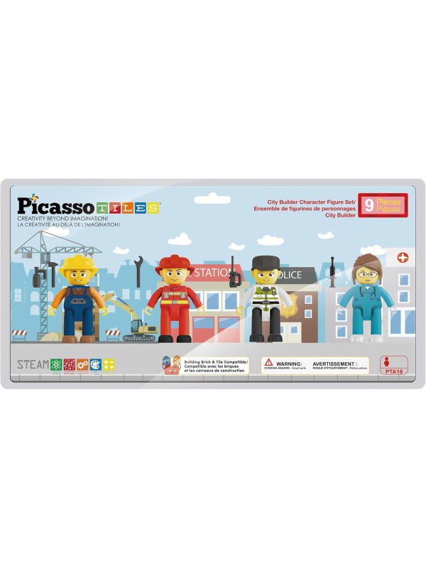 PicassoTiles Magnetic 4 Family Action Figures Todd...