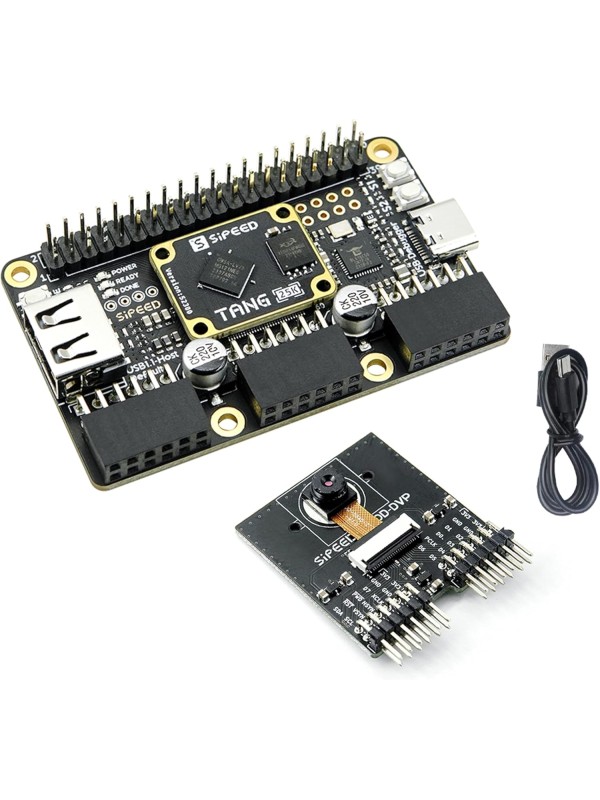 Sipeed Tang Primer 25K GW5A FPGA Development Board, 64Mbits Linux RISCV Single Board Computer, with MIPI 2.5Gbps Ethernet PMOD Port for FPGA Education, Support SDRAM HDMI Camera Module (PMOD Bundle)