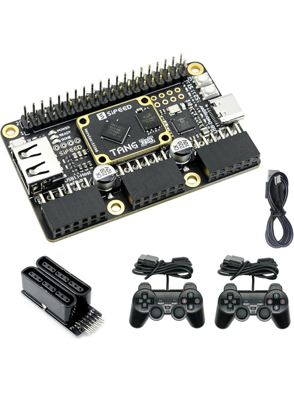 Sipeed Tang Primer 25K GW5A FPGA Development Board, 64Mbits Linux RISCV Single Board Computer, with MIPI 2.5Gbps Ethernet PMOD Port for FPGA Education, Support SDRAM HDMI Camera Module (PMOD Bundle)