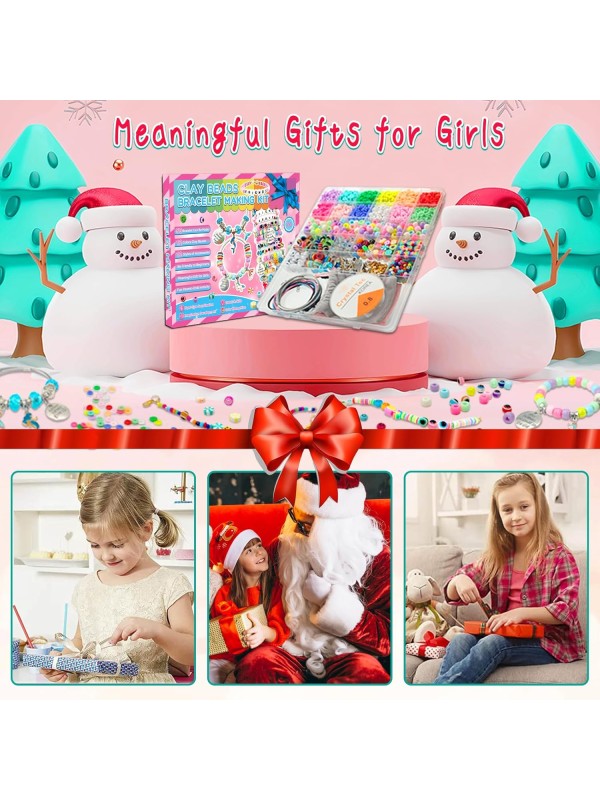 leitait Girls Toys Bracelet Making Kit -3400pcs Ch...