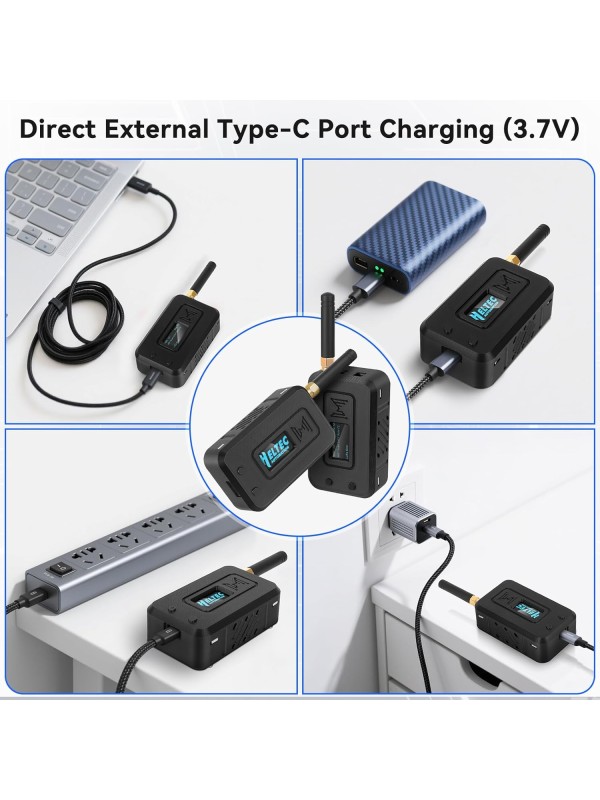 2 Set ESP32 Lo Ra V3 Module Board with 915 MHz Antenna + 3000mAh Battery + Case - Integrated WiFi Blue Tooth SX1262 CP2102 0.96” OLED Display Type C for Ar duino Lo ra Mesh Tastic IoT (N35, Black)