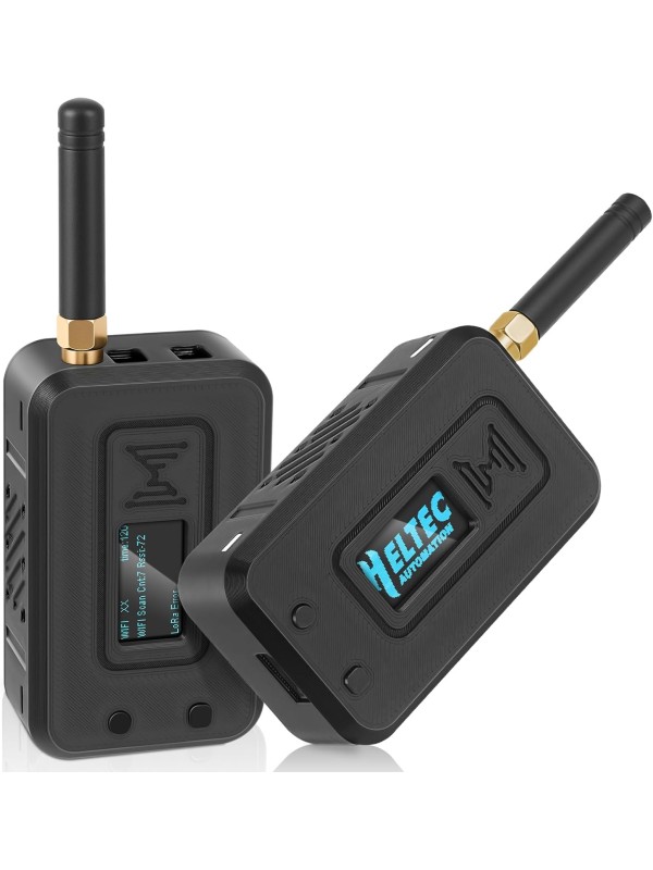 2 Set ESP32 Lo Ra V3 Module Board with 915 MHz Antenna + 3000mAh Battery + Case - Integrated WiFi Blue Tooth SX1262 CP2102 0.96” OLED Display Type C for Ar duino Lo ra Mesh Tastic IoT (N35, Black)