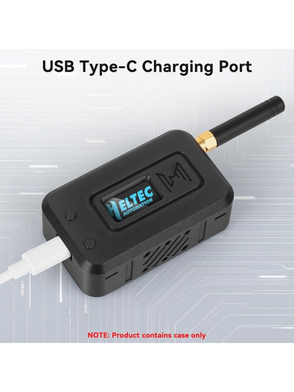 2 Set ESP32 Lo Ra V3 Module Board with 915 MHz Antenna + 3000mAh Battery + Case - Integrated WiFi Blue Tooth SX1262 CP2102 0.96” OLED Display Type C for Ar duino Lo ra Mesh Tastic IoT (N35, Black)