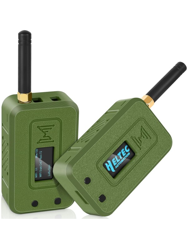 2 Set ESP32 Lo Ra V3 Module Board with 915 MHz Antenna + 3000mAh Battery + Case - Integrated WiFi Blue Tooth SX1262 CP2102 0.96” OLED Display Type C for Ar duino Lo ra Mesh Tastic IoT (N35, Black)