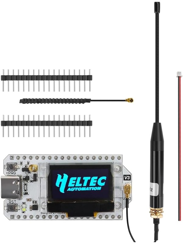 ESP32 LoRa V3 SX1262 Development Board with 0.96 inch OLED Display 240MHz CP2102 863-928 MHz Antenna for Ar duino Meshtastic LoRawan IOT (Upgraded Antenna)