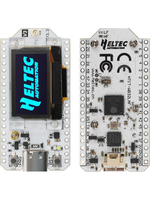 ESP32 LoRa V3 SX1262 Development Board with 0.96 inch OLED Display 240MHz CP2102 863-928 MHz Antenna for Ar duino Meshtastic LoRawan IOT (Upgraded Antenna)