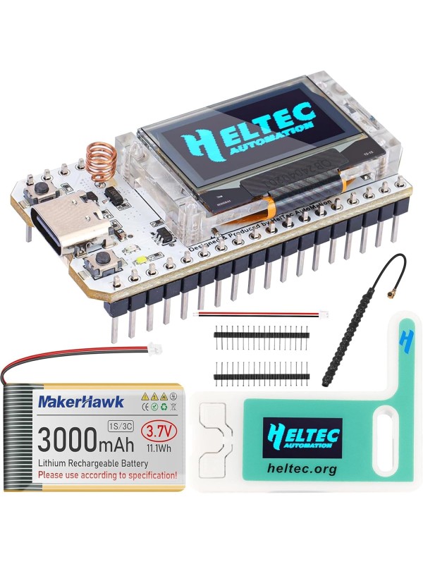 ESP32 LoRa V3 SX1262 Development Board with 0.96 inch OLED Display 240MHz CP2102 863-928 MHz Antenna for Ar duino Meshtastic LoRawan IOT (Upgraded Antenna)