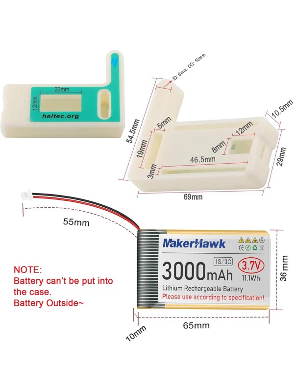 ESP32 LoRa V3 SX1262 Development Board with 0.96 inch OLED Display 240MHz CP2102 863-928 MHz Antenna for Ar duino Meshtastic LoRawan IOT (Upgraded Antenna)