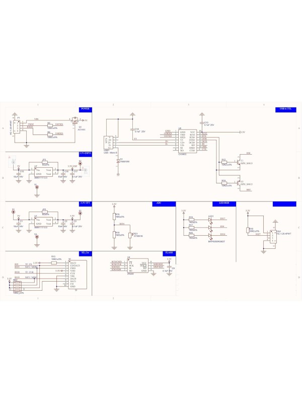 AITRIP 1 Pack ESP32 Development Board ESP32-2432S028R WiFi Bluetooth 2.8 Inch 240X320 Smart Display TFT Module Touch Screen for Arduino