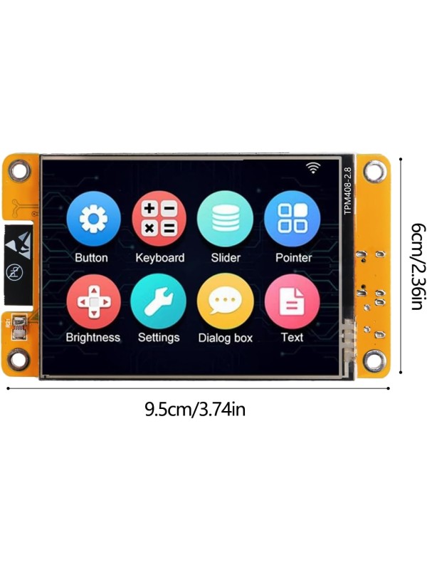 AITRIP 1 Pack ESP32 Development Board ESP32-2432S028R WiFi Bluetooth 2.8 Inch 240X320 Smart Display TFT Module Touch Screen for Arduino