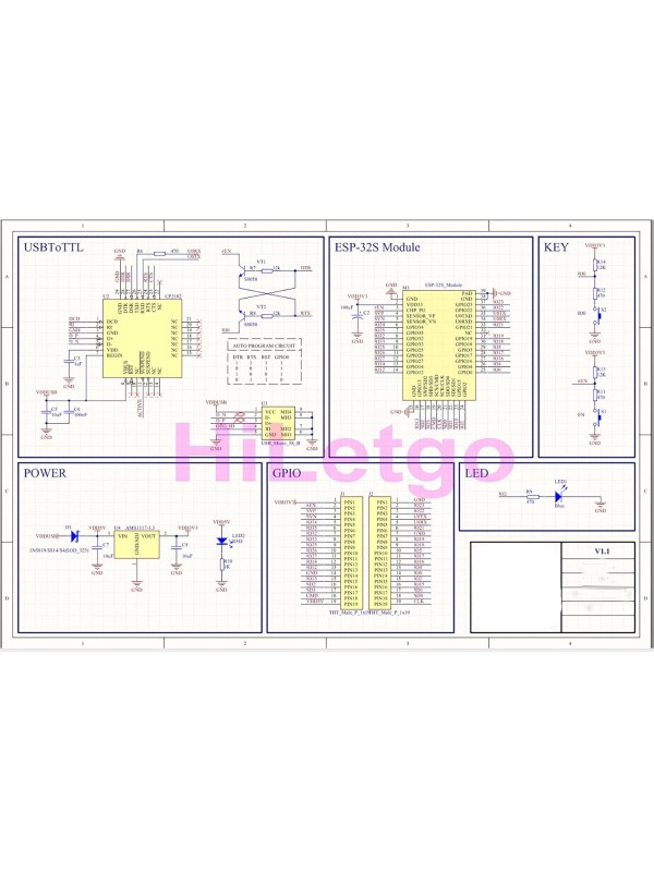 HiLetgo ESP-WROOM-32 ESP32 ESP-32S Development Board 2.4GHz Dual-Mode WiFi + Bluetooth Dual Cores Microcontroller Processor Integrated with Antenna RF AMP Filter AP STA for Arduino IDE