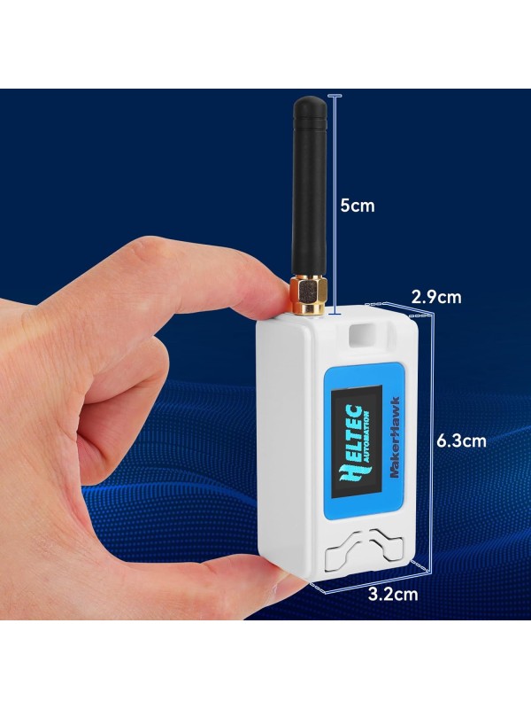 2 Pack ESP 32 Lo Ra V3 Development Board + 1100mAh Battery + Protect Case Set - with 915MHz Antenna and SX 1262 Surport WiFi Blue Tooth Lo Ra V3 Devices for Meshtastic Ar duino LoRawan IOT