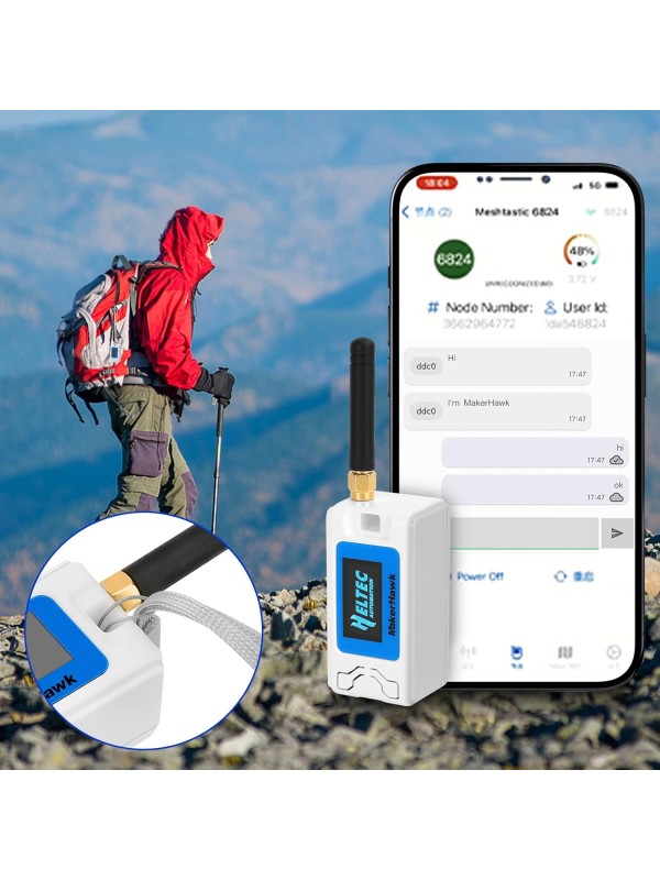 2 Pack ESP 32 Lo Ra V3 Development Board + 1100mAh Battery + Protect Case Set - with 915MHz Antenna and SX 1262 Surport WiFi Blue Tooth Lo Ra V3 Devices for Meshtastic Ar duino LoRawan IOT