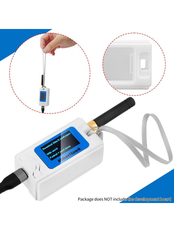 2 Pack ESP 32 Lo Ra V3 Development Board + 1100mAh Battery + Protect Case Set - with 915MHz Antenna and SX 1262 Surport WiFi Blue Tooth Lo Ra V3 Devices for Meshtastic Ar duino LoRawan IOT