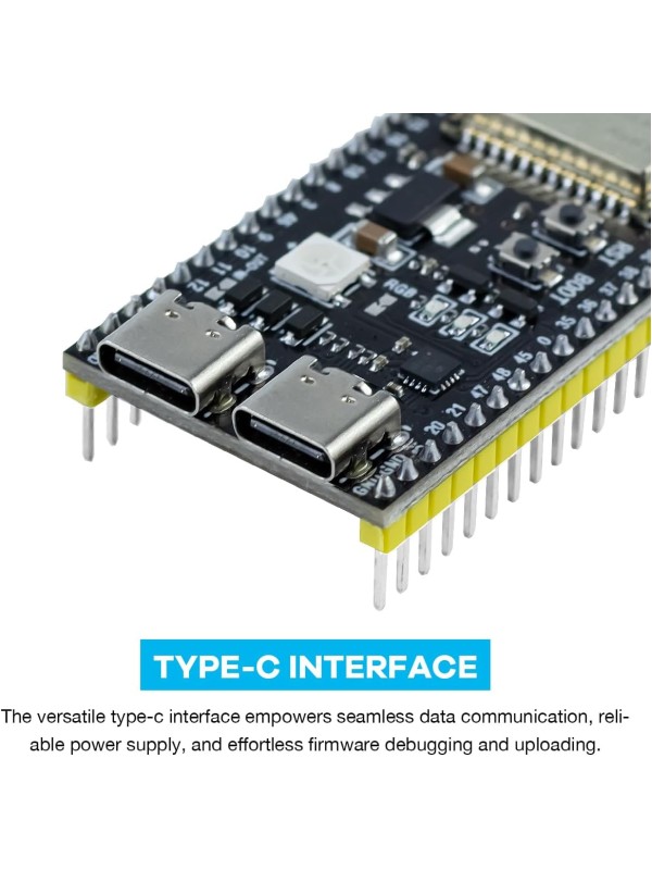 3Pack ESP32 ESP-32S Development Board USB-C WiFi Bluetooth Dual Core Microcontroller for Arduino IDE, Support AP/STA/AP+STA, CP2102 Chip ESP-WROOM-32