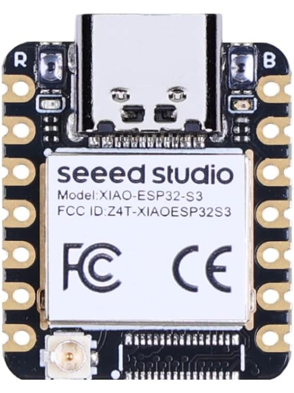 Seeed Studio XIAO ESP32 S3 Sense - 2.4GHz Wi-Fi, BLE 5.0, OV2640 Camera Sensor, Digital Microphone, 8MB PSRAM, 8MB Flash, Battery Charge Supported, Rich Interface, IoT, Embedded ML …