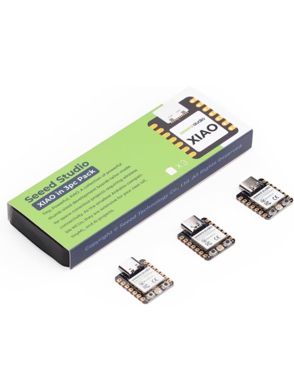 Seeed Studio XIAO ESP32 S3 Sense - 2.4GHz Wi-Fi, BLE 5.0, OV2640 Camera Sensor, Digital Microphone, 8MB PSRAM, 8MB Flash, Battery Charge Supported, Rich Interface, IoT, Embedded ML …