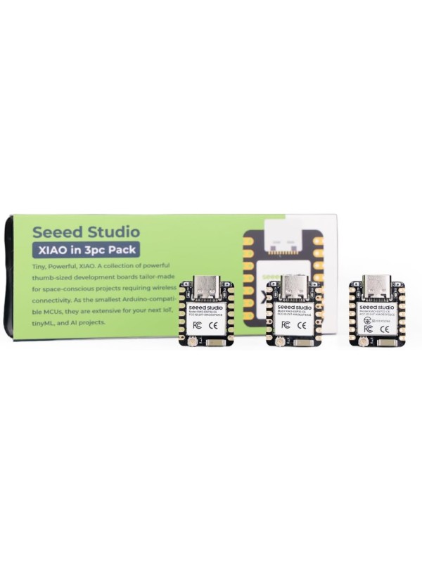 Seeed Studio XIAO ESP32 S3 Sense - 2.4GHz Wi-Fi, BLE 5.0, OV2640 Camera Sensor, Digital Microphone, 8MB PSRAM, 8MB Flash, Battery Charge Supported, Rich Interface, IoT, Embedded ML …