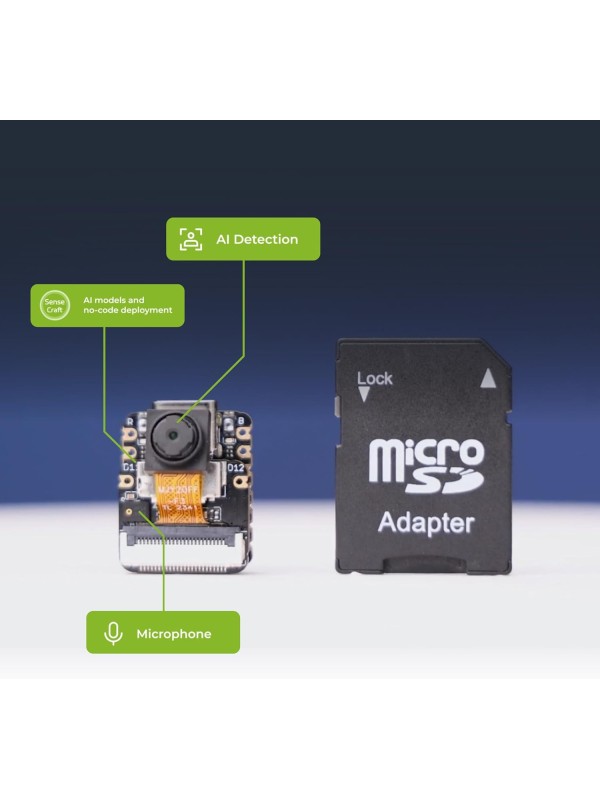 Seeed Studio XIAO ESP32 S3 Sense - 2.4GHz Wi-Fi, BLE 5.0, OV2640 Camera Sensor, Digital Microphone, 8MB PSRAM, 8MB Flash, Battery Charge Supported, Rich Interface, IoT, Embedded ML …