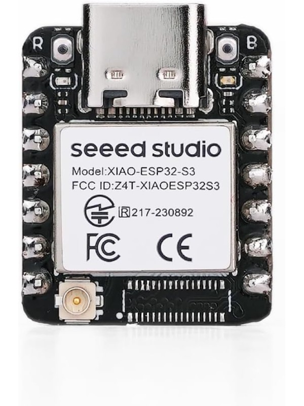Seeed Studio XIAO ESP32 S3 Sense - 2.4GHz Wi-Fi, BLE 5.0, OV2640 Camera Sensor, Digital Microphone, 8MB PSRAM, 8MB Flash, Battery Charge Supported, Rich Interface, IoT, Embedded ML …