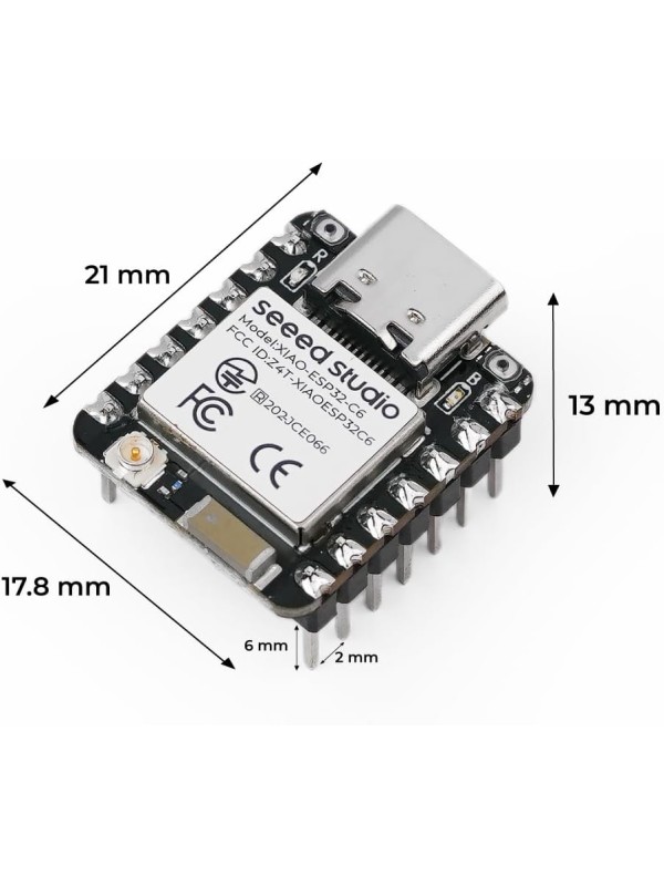 Seeed Studio XIAO ESP32 S3 Sense - 2.4GHz Wi-Fi, B...